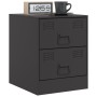 Mesitas de noche 2 unidades acero negro 34,5x39x44 cm de vidaXL, Mesitas de noche - Ref: Foro24-841620, Precio: 115,72 €, Des...