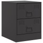 Mesitas de noche 2 unidades acero negro 34,5x39x44 cm de vidaXL, Mesitas de noche - Ref: Foro24-841620, Precio: 115,72 €, Des...