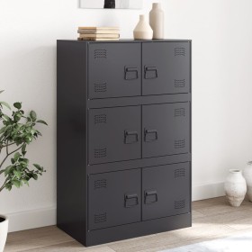 Black steel sideboard 67x39x107 cm by vidaXL, Sideboards - Ref: Foro24-841655, Price: 160,25 €, Discount: %