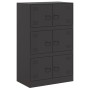 Black steel sideboard 67x39x107 cm by vidaXL, Sideboards - Ref: Foro24-841655, Price: 160,19 €, Discount: %