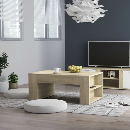 Sonoma oak plywood coffee table 100x60x42 cm by vidaXL, Coffee table - Ref: Foro24-802114, Price: 64,87 €, Discount: %