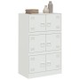 Aparador de acero blanco 67x39x107 cm de vidaXL, Aparadores - Ref: Foro24-841660, Precio: 170,99 €, Descuento: %