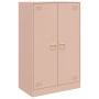 Aparador de acero rosa 67x39x107 cm de vidaXL, Aparadores - Ref: Foro24-841662, Precio: 164,99 €, Descuento: %