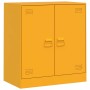 Aparador de acero amarillo mostaza 67x39x73 cm de vidaXL, Aparadores - Ref: Foro24-841676, Precio: 122,95 €, Descuento: %