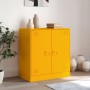 Mustard yellow steel sideboard 67x39x73 cm by vidaXL, Sideboards - Ref: Foro24-841676, Price: 122,95 €, Discount: %