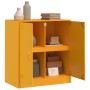 Aparador de acero amarillo mostaza 67x39x73 cm de vidaXL, Aparadores - Ref: Foro24-841676, Precio: 122,95 €, Descuento: %