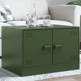 Mesa de centro acero verde oliva 67x50x44 cm de vidaXL, Mesas de centro - Ref: Foro24-841731, Precio: 91,99 €, Descuento: %