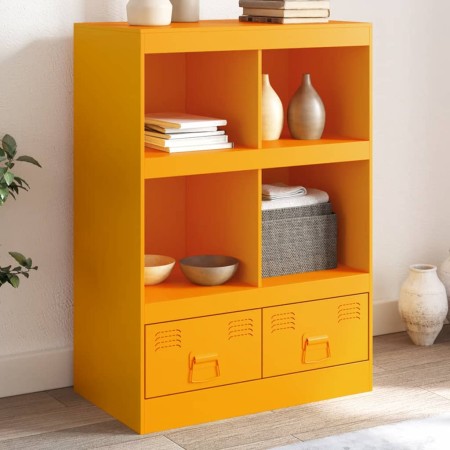 Aparador de acero amarillo mostaza 67x39x95 cm de vidaXL, Aparadores - Ref: Foro24-841802, Precio: 142,99 €, Descuento: %