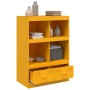 Aparador de acero amarillo mostaza 67x39x95 cm de vidaXL, Aparadores - Ref: Foro24-841802, Precio: 142,99 €, Descuento: %