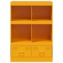 Aparador de acero amarillo mostaza 67x39x95 cm de vidaXL, Aparadores - Ref: Foro24-841802, Precio: 142,99 €, Descuento: %