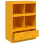 Aparador de acero amarillo mostaza 67x39x95 cm de vidaXL, Aparadores - Ref: Foro24-841802, Precio: 142,99 €, Descuento: %