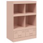 Aparador de acero rosa 67x39x95 cm de vidaXL, Aparadores - Ref: Foro24-841800, Precio: 142,28 €, Descuento: %