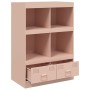 Aparador de acero rosa 67x39x95 cm de vidaXL, Aparadores - Ref: Foro24-841800, Precio: 142,28 €, Descuento: %