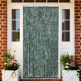 Green and white chenille fly curtain 118x220 cm by vidaXL, Mosquito nets for windows - Ref: Foro24-4004887, Price: 73,33 €, D...