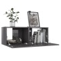 Glossy gray plywood TV cabinet 80x30x30 cm by vidaXL, TV Furniture - Ref: Foro24-801480, Price: 59,99 €, Discount: %