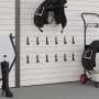 J-shaped wall hooks 12 units black steel by vidaXL, Horse rein accessories - Ref: Foro24-172460, Price: 19,99 €, Discount: %