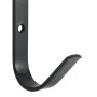 J-shaped wall hooks 12 units black steel by vidaXL, Horse rein accessories - Ref: Foro24-172460, Price: 19,99 €, Discount: %