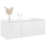 Glossy white plywood TV cabinet 80x34x30 cm by vidaXL, TV Furniture - Ref: Foro24-801865, Price: 70,99 €, Discount: %