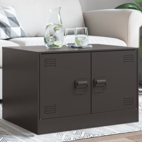 Black steel coffee table 67x50x44 cm by vidaXL, Coffee table - Ref: Foro24-841727, Price: 87,25 €, Discount: %