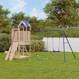 Outdoor-Spielplatz aus massivem Kiefernholz von vidaXL, Schaukeln und Spielgeräte - Ref: Foro24-3278971, Preis: 385,64 €, Rab...