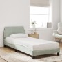 Bed with light gray velvet mattress 90x190 cm by vidaXL, Beds and slatted bases - Ref: Foro24-3208311, Price: 238,24 €, Disco...