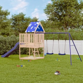 Outdoor playground made of solid pine wood by vidaXL, Swings and play structures - Ref: Foro24-3279208, Price: 433,99 €, Disc...