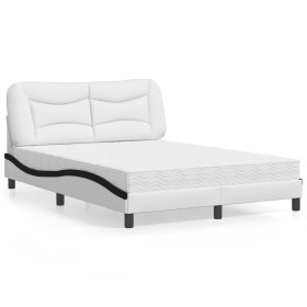 Cama con colchón cuero sintético blanco y negro 120x200 cm de vidaXL, Camas y somieres - Ref: Foro24-3208716, Precio: 435,95 ...