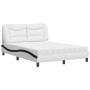 Cama con colchón cuero sintético blanco y negro 140x190 cm de vidaXL, Camas y somieres - Ref: Foro24-3208723, Precio: 427,87 ...