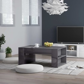 Glossy gray plywood coffee table 100x60x42 cm by vidaXL, Coffee table - Ref: Foro24-802119, Price: 55,99 €, Discount: %