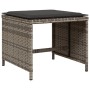 Set de comedor de jardín 11 pzas y cojines ratán sintético gris de vidaXL, Conjuntos de jardín - Ref: Foro24-3277921, Precio:...