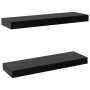 Floating wall shelves 2 units black 40x20x3.8 cm by vidaXL, Shelves and shelves - Ref: Foro24-288200, Price: 33,52 €, Discoun...