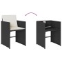 Set de comedor jardín 11 pzas con cojines ratán sintético negro de vidaXL, Conjuntos de jardín - Ref: Foro24-3277982, Precio:...