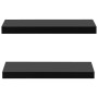 Floating wall shelves 2 units black 40x20x3.8 cm by vidaXL, Shelves and shelves - Ref: Foro24-288200, Price: 33,52 €, Discoun...