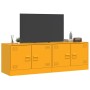 TV furniture 2 units mustard yellow steel 67x39x44 cm by vidaXL, TV Furniture - Ref: Foro24-841638, Price: 143,23 €, Discount: %