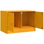 TV furniture 2 units mustard yellow steel 67x39x44 cm by vidaXL, TV Furniture - Ref: Foro24-841638, Price: 143,23 €, Discount: %