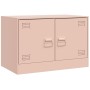 Pink steel TV cabinet 67x39x44 cm by vidaXL, TV Furniture - Ref: Foro24-841633, Price: 79,86 €, Discount: %