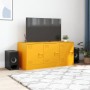 Mustard yellow steel TV cabinet 99x39x44 cm by vidaXL, TV Furniture - Ref: Foro24-841646, Price: 105,99 €, Discount: %