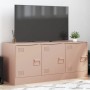 Mueble para TV de acero rosa 99x39x44 cm de vidaXL, Muebles TV - Ref: Foro24-841644, Precio: 105,71 €, Descuento: %