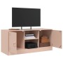 Rosafarbener TV-Schrank aus Stahl, 99 x 39 x 44 cm von vidaXL, TV-Möbel - Ref: Foro24-841686, Preis: 102,06 €, Rabatt: %