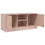 Mueble para TV de acero rosa 99x39x44 cm de vidaXL, Muebles TV - Ref: Foro24-841686, Precio: 101,99 €, Descuento: %