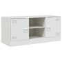 White steel TV cabinet 99x39x44 cm by vidaXL, TV Furniture - Ref: Foro24-841690, Price: 102,99 €, Discount: %