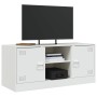 White steel TV cabinet 99x39x44 cm by vidaXL, TV Furniture - Ref: Foro24-841690, Price: 102,99 €, Discount: %