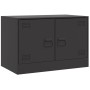 Mueble para TV de acero negro 67x39x44 cm de vidaXL, Muebles TV - Ref: Foro24-841631, Precio: 75,66 €, Descuento: %