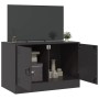 Mueble para TV de acero negro 67x39x44 cm de vidaXL, Muebles TV - Ref: Foro24-841631, Precio: 75,66 €, Descuento: %