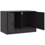 Mueble para TV de acero negro 67x39x44 cm de vidaXL, Muebles TV - Ref: Foro24-841631, Precio: 75,66 €, Descuento: %