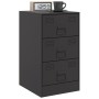 Nightstands 2 units black steel 34.5x39x62 cm by vidaXL, Nightstands - Ref: Foro24-841776, Price: 174,83 €, Discount: %