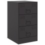 Nightstands 2 units black steel 34.5x39x62 cm by vidaXL, Nightstands - Ref: Foro24-841776, Price: 174,83 €, Discount: %