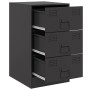 Nightstands 2 units black steel 34.5x39x62 cm by vidaXL, Nightstands - Ref: Foro24-841776, Price: 174,83 €, Discount: %