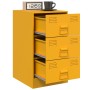 Mustard yellow steel nightstand 34.5x39x62 cm by vidaXL, Nightstands - Ref: Foro24-841781, Price: 102,99 €, Discount: %