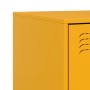 Mustard yellow steel nightstand 34.5x39x62 cm by vidaXL, Nightstands - Ref: Foro24-841781, Price: 102,99 €, Discount: %